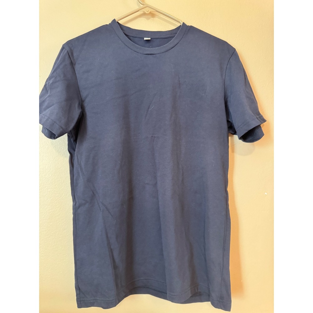 Uniqlo Mens Navy Blue Crew Neck Short Sleeve T-Shirt Size M 341-413485